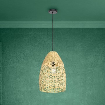 Eglo - Lustr na lanku 1xE27/40W/230V pr. 35 cm bambus