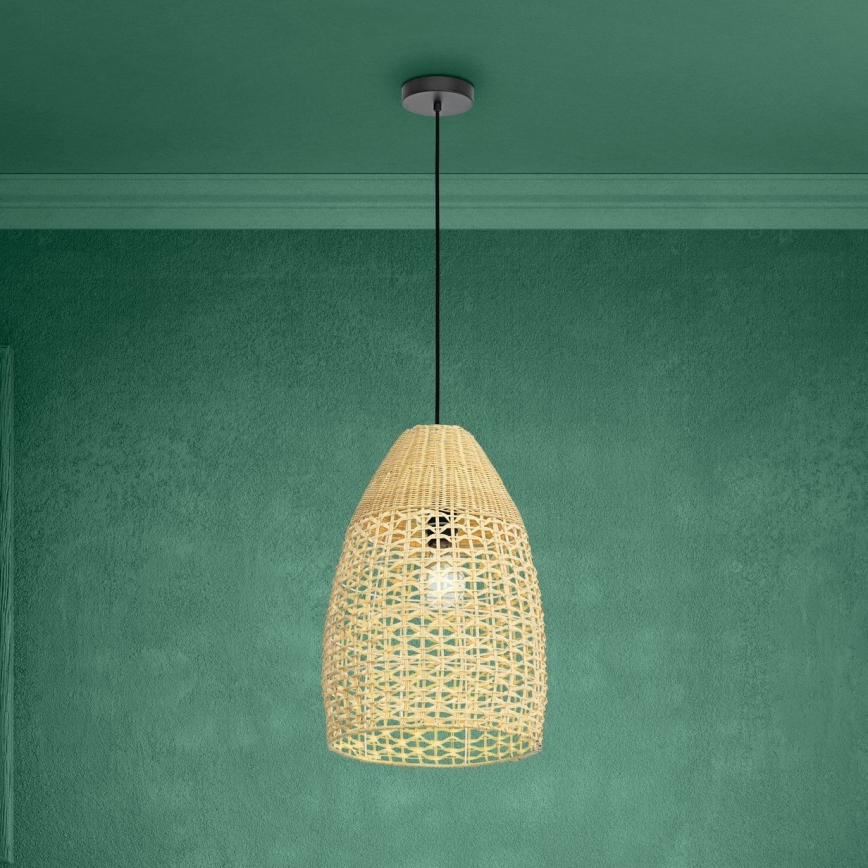 Eglo - Lustr na lanku 1xE27/40W/230V pr. 35 cm bambus