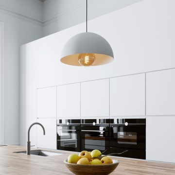 Eglo - Lustr na lanku 1xE27/40W/230V pr. 38 cm bílá