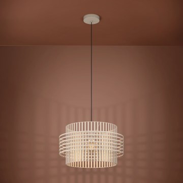 Eglo - Lustr na lanku 1xE27/40W/230V pr. 48 cm krémová
