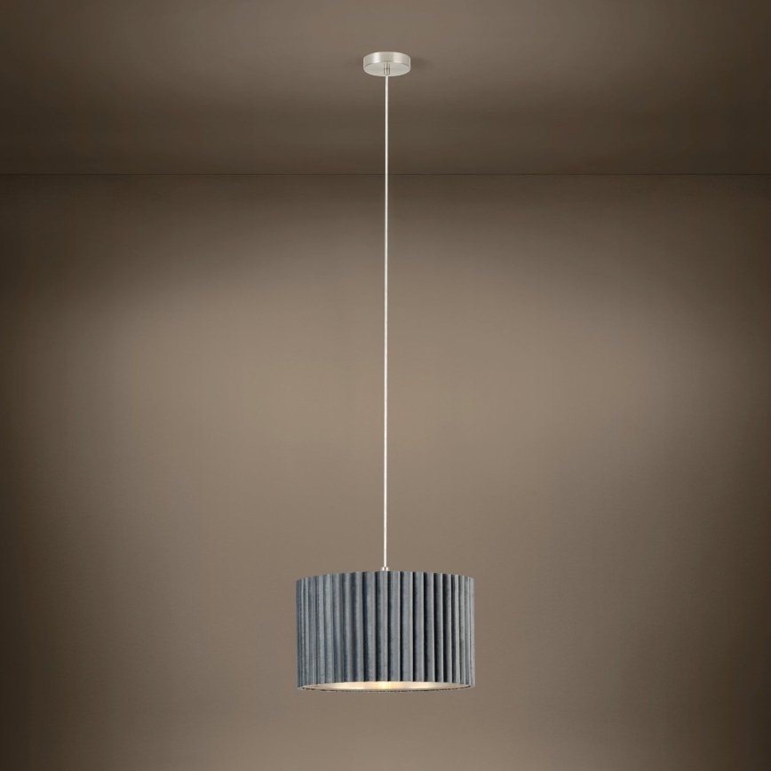 Eglo - Lustr na lanku 1xE27/40W/230V šedá