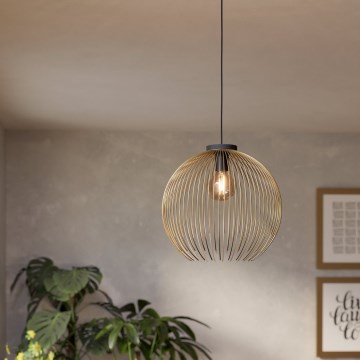 Eglo - Lustr na lanku 1xE27/40W/230V zlatá