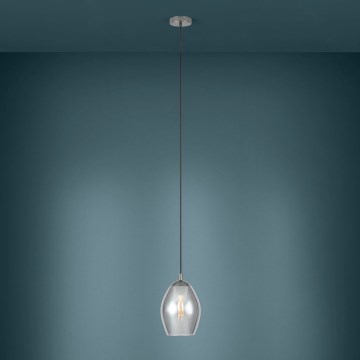 Eglo - Lustr na lanku 1xE27/60W/230V kouřová