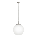 EGLO - Lustr na lanku 1xE27/60W/230V pr. 30 cm bílá