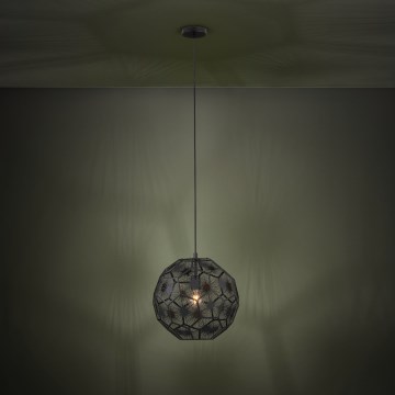 Eglo - Lustr na lanku 1xE27/60W/230V pr. 41 cm černá