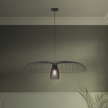 Eglo - Lustr na lanku 1xE27/60W/230V pr. 98,5 cm černá