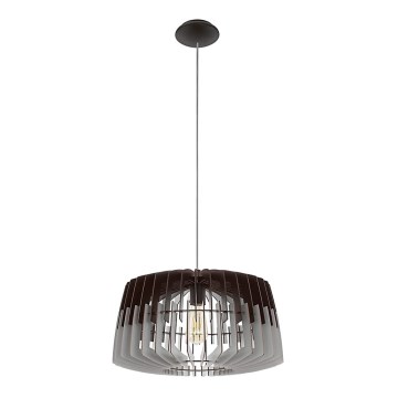 Eglo - Lustr na lanku 1xE27/60W/230V šedá/černá 480mm