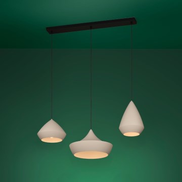 Eglo - Lustr na lanku 3xE27/28W/230V béžová