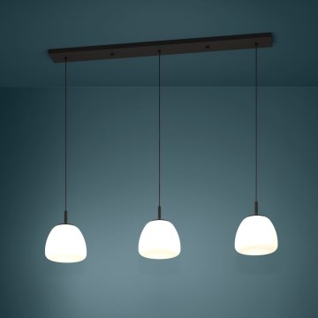 Eglo - Lustr na lanku 3xE27/40W/230V černá