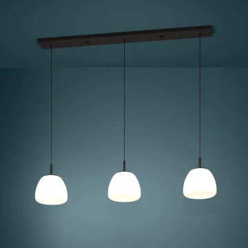 Eglo - Lustr na lanku 3xE27/40W/230V černá