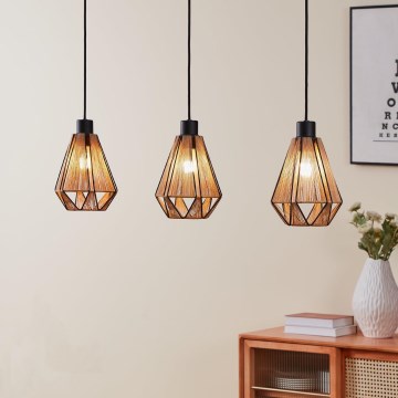 Eglo - Lustr na lanku 3xE27/40W/230V