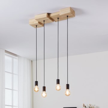 Eglo - Lustr na lanku 4xE27/40W/230V