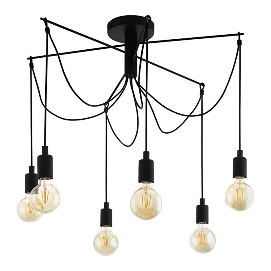 Eglo - Lustr na lanku 6xE27/60W/230V pavouk