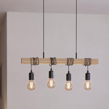Eglo - Lustr na lanku TOWNSHEND 4xE27/60W/230V - FSC certifikováno