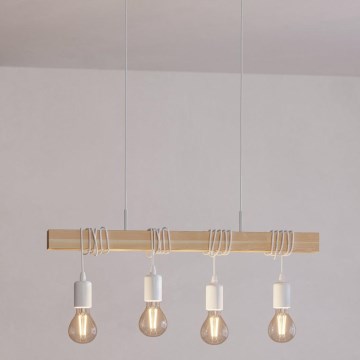 Eglo - Lustr na lanku TOWNSHEND 4xE27/60W/230V - FSC certifikováno
