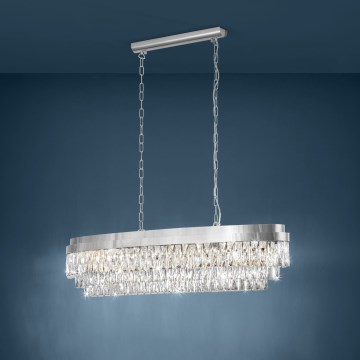 Eglo - Lustr na řetězu 13xE14/40W/230V lesklý chrom