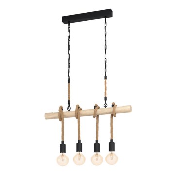 Eglo - Lustr na řetězu 4xE27/40W/230V