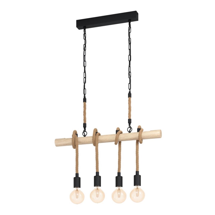 Eglo - Lustr na řetězu 4xE27/40W/230V