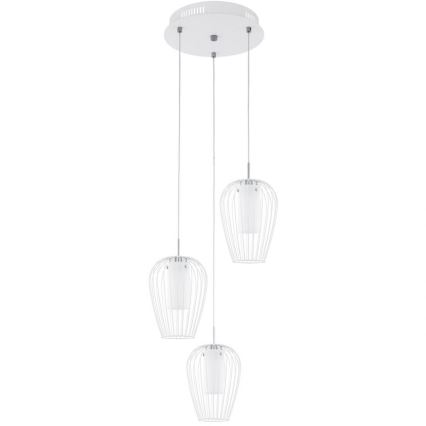 Eglo - Náhradní sklo k lustru a stolní lampě VENCINO bílá
