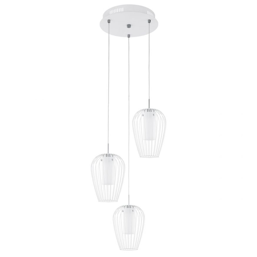 Eglo - Náhradní sklo k lustru a stolní lampě VENCINO bílá