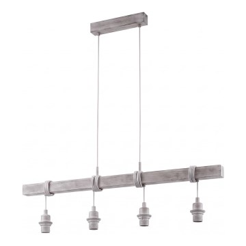 Eglo - Napájecí kabel TOWNSHEND 4xE27/60W/230V borovice/šedá