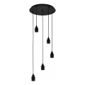 Eglo - Napájecí kabel WRINGTON 5xE27/60W/230V černá