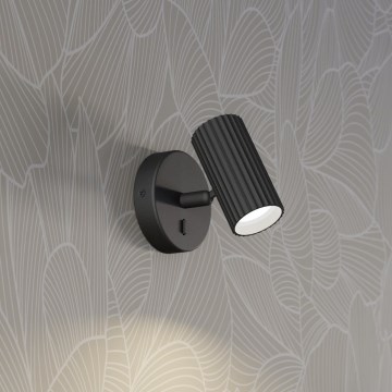 Eglo - Nástěnné bodové svítidlo 1xGU10/5W/230V černá