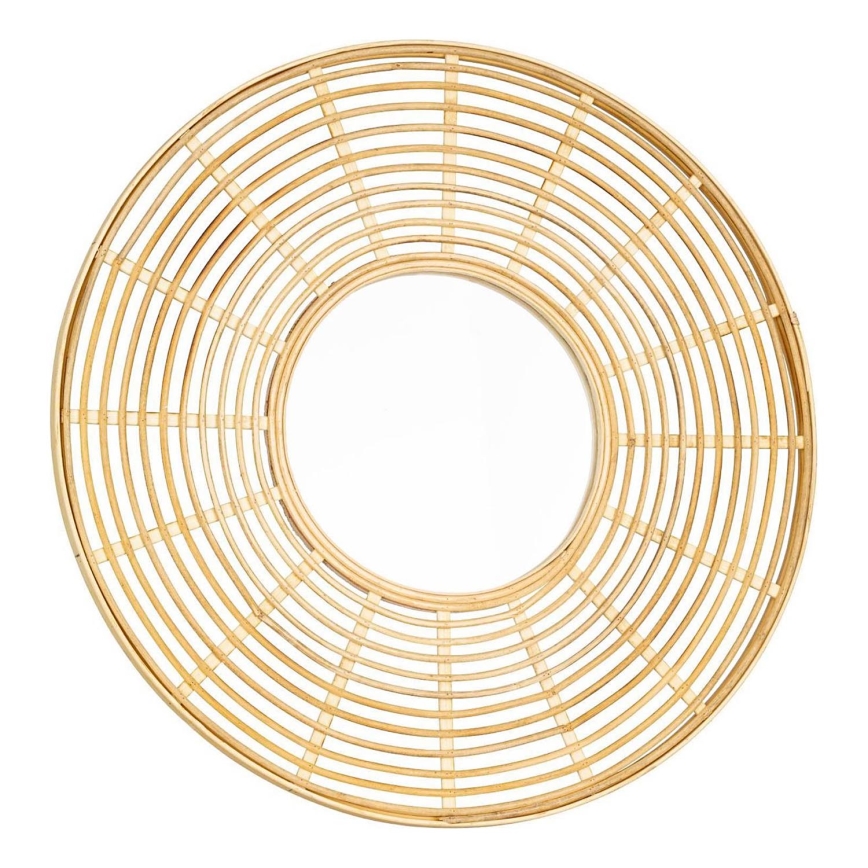 Eglo - Nástěnné zrcadlo pr. 55 cm bambus