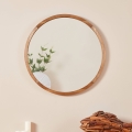 Eglo - Nástěnné zrcadlo pr. 70 cm hnědá
