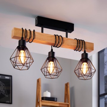 Eglo - Přisazený lustr TOWNSHEND 3xE27/60W/230V - FSC certifikováno