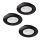 Eglo - SADA 3x LED Podhledové svítidlo 1xGU10/4W/230V černá