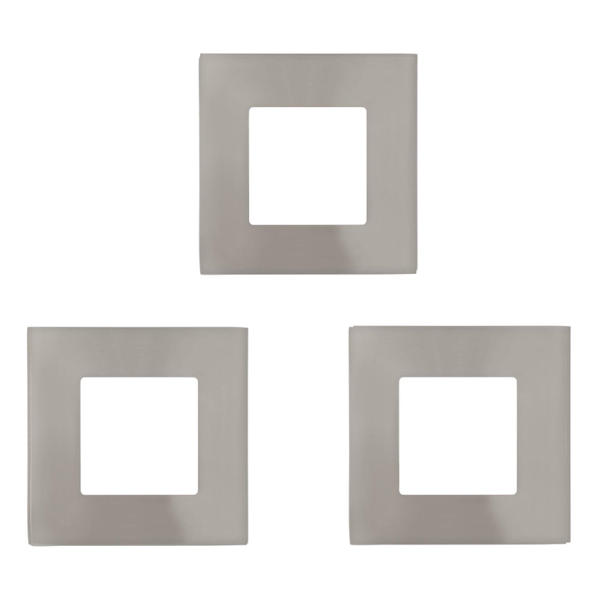 Eglo - SADA 3x LED Podhledové svítidlo FUEVA 1xLED/2,7W/230V 8,5x8,5 cm