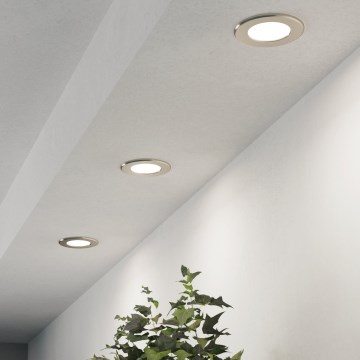 Eglo - SADA 3x LED Podhledové svítidlo LED/3,7W/230V 2700/4000/6500K pr. 8,8 cm matný chrom