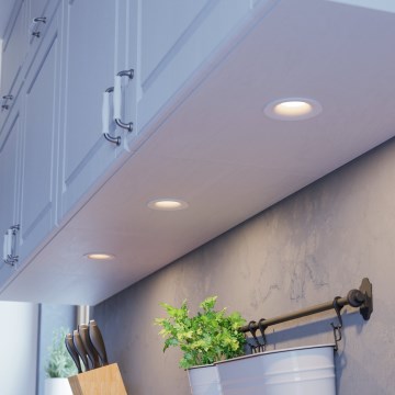 Eglo - SADA 3x LED Stmívatelné podhledové svítidlo LED/4,8W/230V pr. 8,8 cm bílá