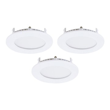 Eglo - SADA 3xLED Podhledové svítidlo FUEVA-RW 1xLED/2,8W/230V pr. 8,5 cm