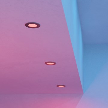 Eglo - SADA 3xLED RGBW Stmívatelné koupelnové podhledové svítidlo LED/2,8W/230V 2700-6500K pr. 8,8cm IP44 matný chrom