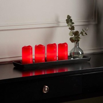 Eglo - SADA 4x LED Vánoční dekorace ADVENT LED/0,18W/2xCR2032 + DO