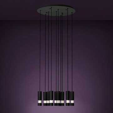 Eglo Stars of Light - LED Lustr na lanku 10xGU10/4,6W/230V černá