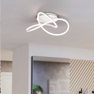 Eglo Stars of Light - LED Stmívatelné stropní svítidlo LED/40W/230V 2200-6500K pr. 83 cm bílá + dálkové ovládání