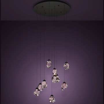 Eglo Stars of Light - LED Stmívatelný lustr na lanku 10xLED/3W/230V 3000K černá/čirá