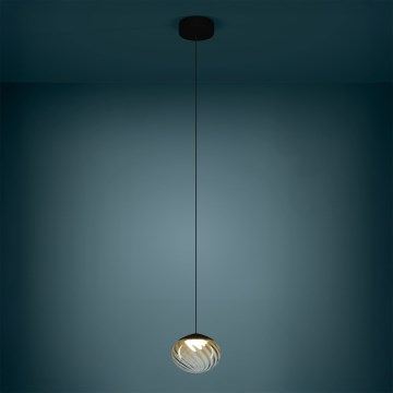 Eglo Stars of Light - LED Stmívatelný lustr na lanku LED/5,8W/230V 2200-6500K béžová/kouřová + dálkové ovládání