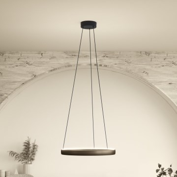 Eglo Stars of Light - LED Stmívatelný lustr na lanku se senzorem pohybu 2xLED/25W/230V 2200-6500K pr. 80 cm hnědá