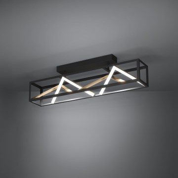 Eglo Stars of Light - LED Stmívatelný přisazený lustr LED/45W/230V 2700-6500K černá/zlatá + dálkové ovládání