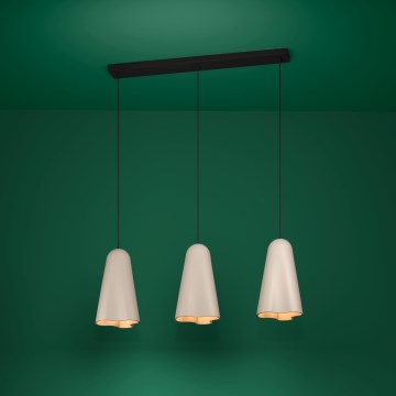 Eglo Stars of Light - Lustr na lanku 3xE27/40W/230V béžová