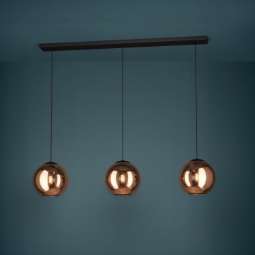 Eglo Stars of Light - Lustr na lanku 3xE27/40W/230V měděná