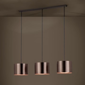 Eglo Stars of Light - Lustr na lanku 3xE27/60W/230V měděná