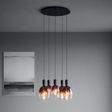 Eglo Stars of Light - Lustr na lanku 5xE27/40W/230V černá