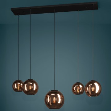 Eglo Stars of Light - Lustr na lanku 5xE27/40W/230V měděná