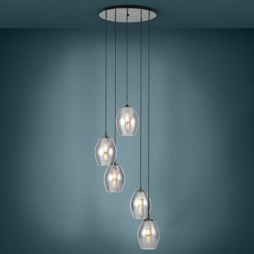 Eglo Stars of Light - Lustr na lanku 5xE27/60W/230V kouřová
