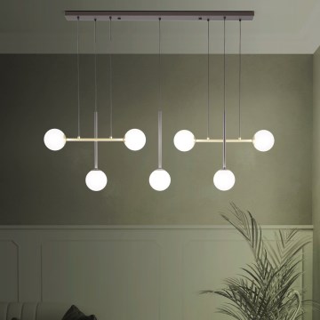 Eglo Stars of Light - Lustr na lanku 7xE14/40W/230V zlatá/černá